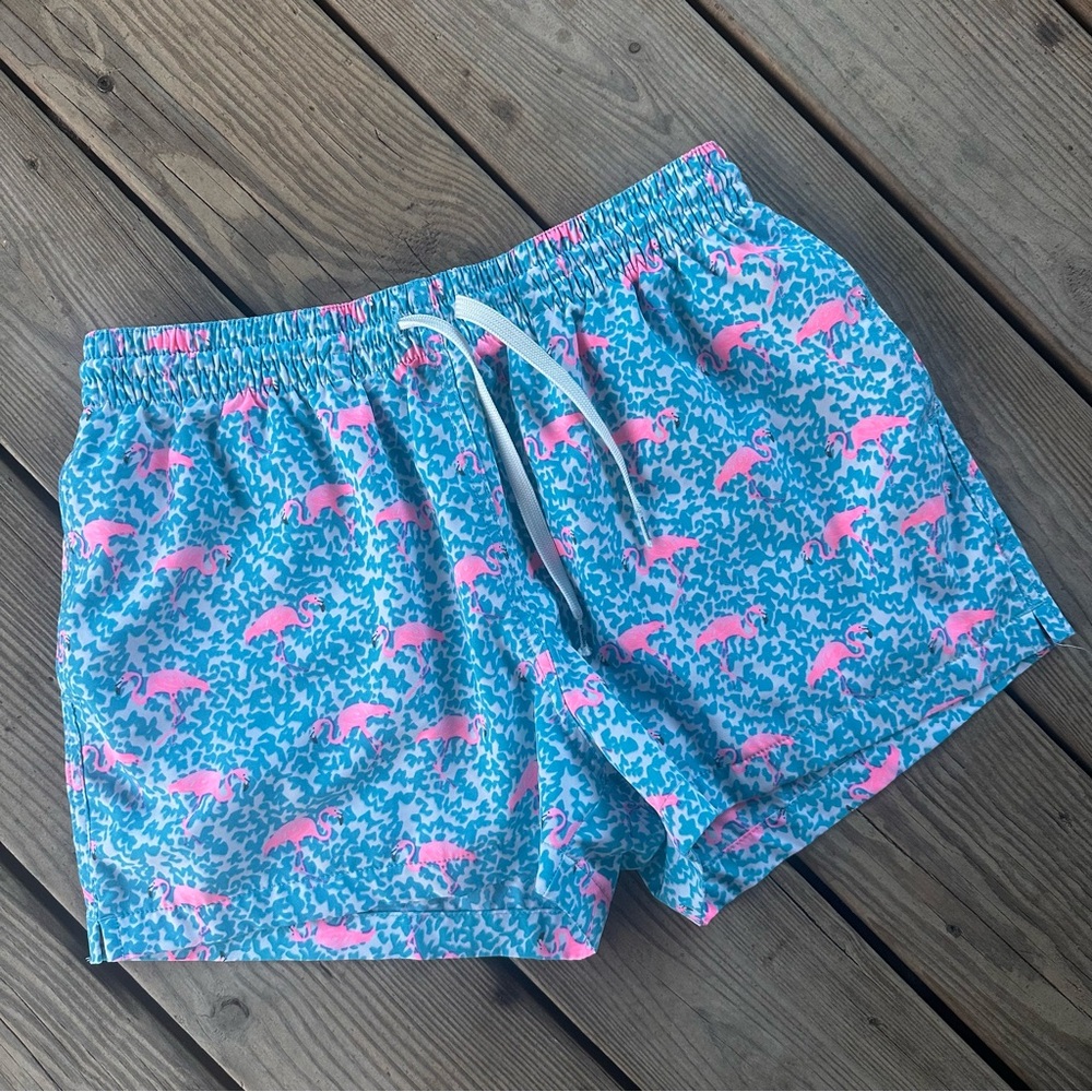 Chubbies Classic Swim Trunk The Domingos Are Flamingos M